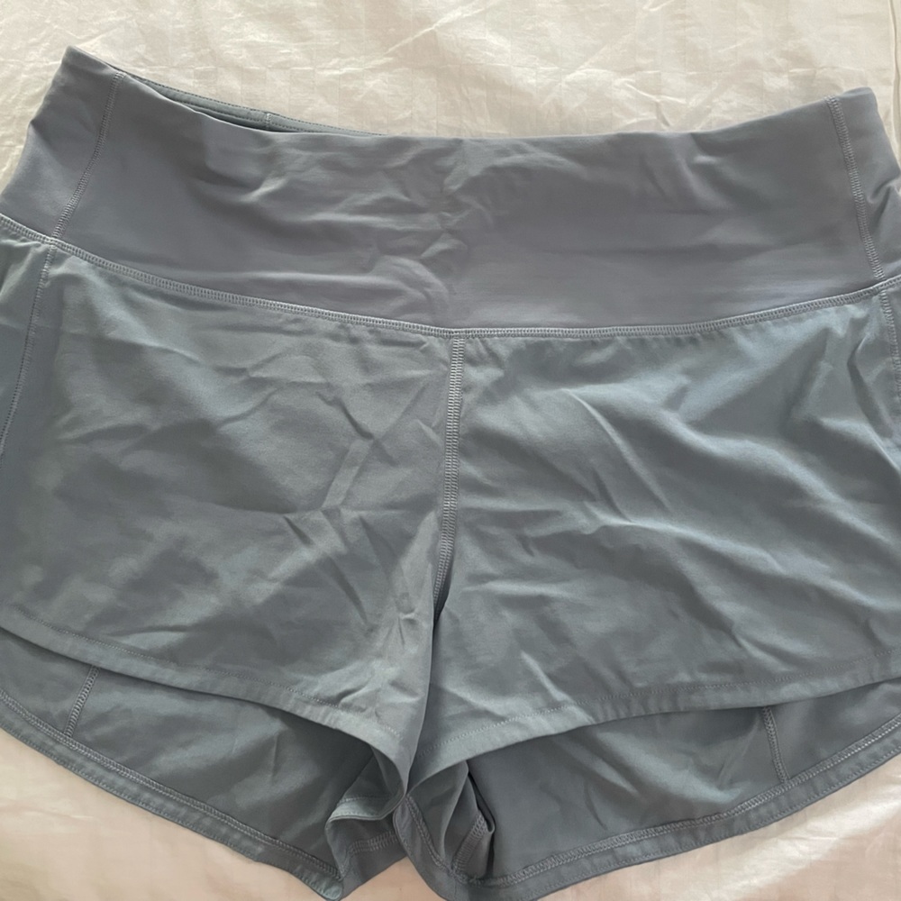 Lululemon Speed Up Short High Rise - Pale Blue/Gray
